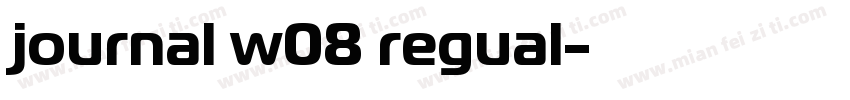 journal w08 regual字体转换